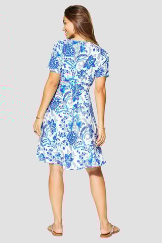 Robe - Blanc et bleu