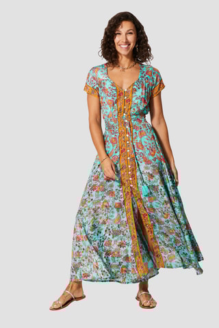 Robe longue - Bleu