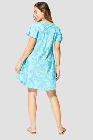 Robe trapèze - 
Bleu