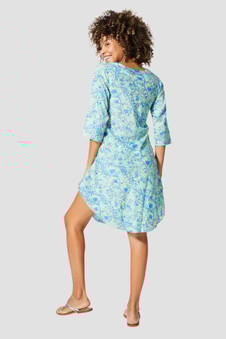 Robe droite - 
Bleu
