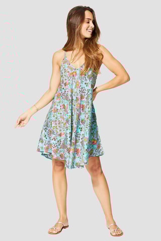 Robe trapèze - 
Bleu