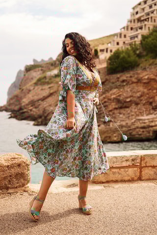 Robe longue - 
Turquoise