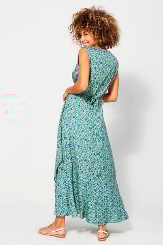 Robe portefeuille - Bleu