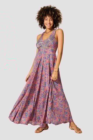 Robe longue - 
Rose