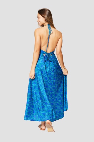 Robe longue - 
Bleu