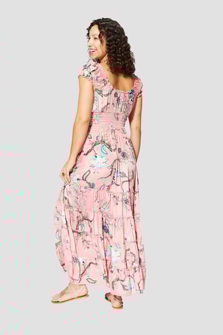 Robe longue - 
Rose
