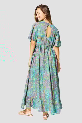 Robe longue - 
Bleu