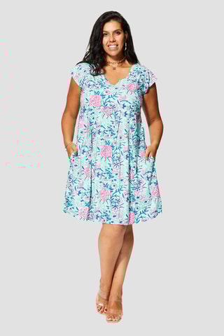 Robe patineuse - 
Bleu