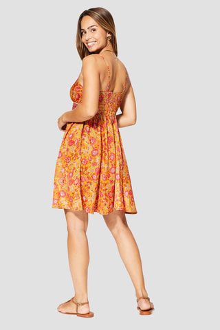 Robe patineuse - 
Orange