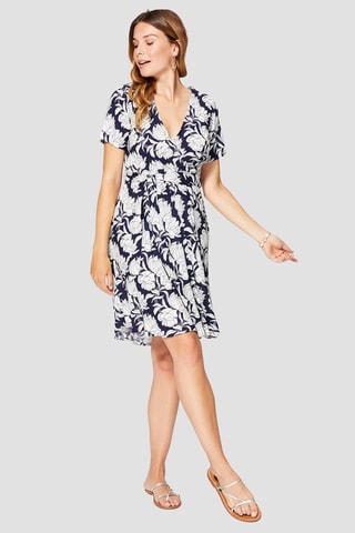 Robe - Bleu marine et blanc