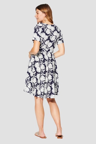 Robe - Bleu marine et blanc