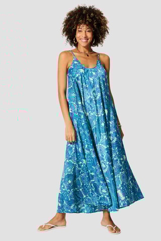 Robe longue - 
Bleu