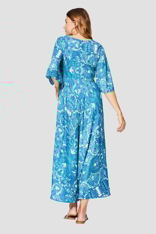 Robe longue - 
Bleu