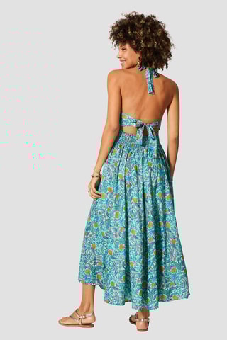 Robe longue - 
Bleu
