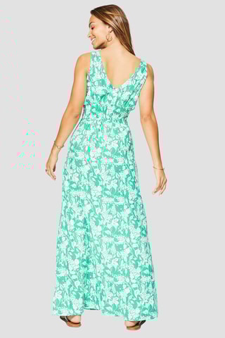 Robe longue - 
Vert