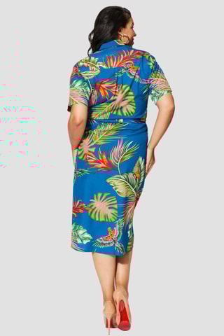 Robe chemise - Bleu marine