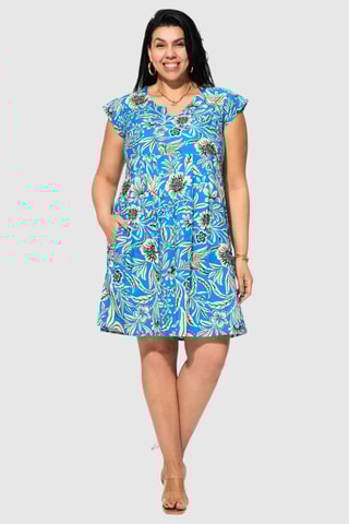 Robe patineuse - Bleu