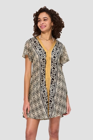 Robe trapèze - Beige