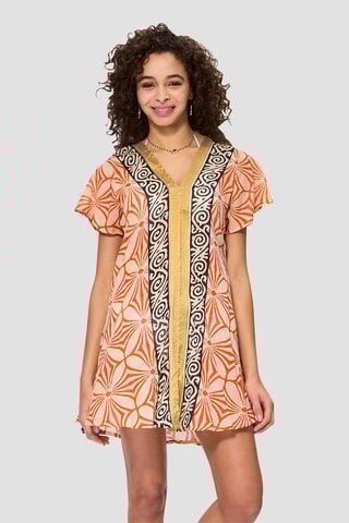 Robe trapèze - Beige