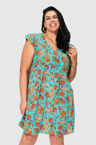 Robe patineuse - Turquoise