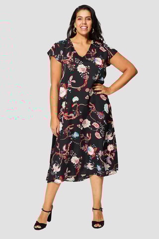 Robe longue - 
Noir