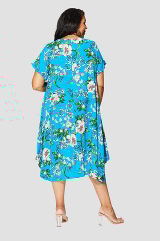 Robe  - Turquoise et vert