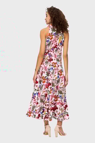 Robe longue - Blanc et rouge