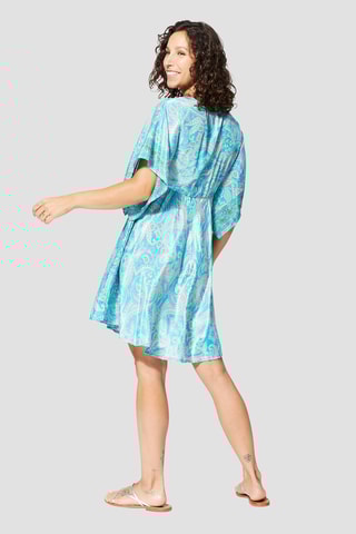 Robe droite - 
Bleu