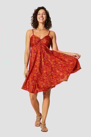 Robe droite - 
Rouge