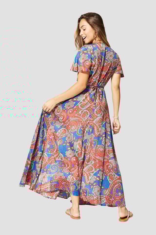 Robe longue - 
Bleu
