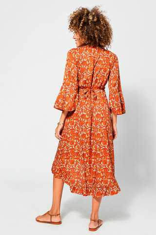 Robe portefeuille - Orange