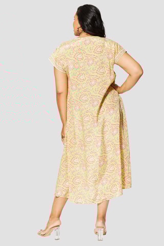 Robe midi - Jaune