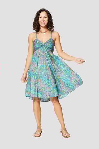 Robe - Vert et rose