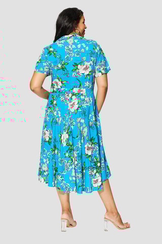 Robe  - Turquoise et vert