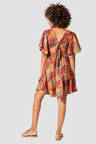 Robe courte - 
Rouge