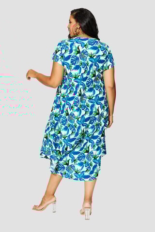 Robe  - Blanc et bleu