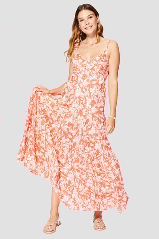 Robe  - Orange et blanc