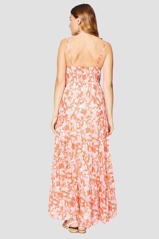 Robe  - Orange et blanc