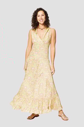 Robe  - Jaune et rose