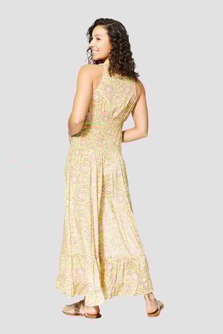 Robe  - Jaune et rose