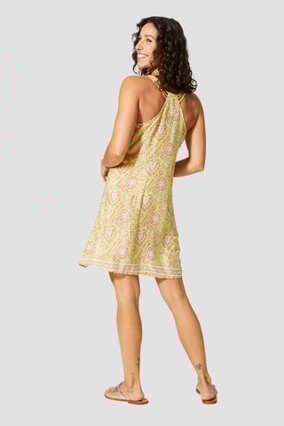 Robe  - Jaune et rose