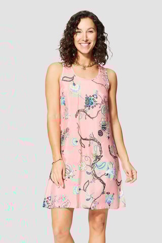 Robe trapèze - Rose