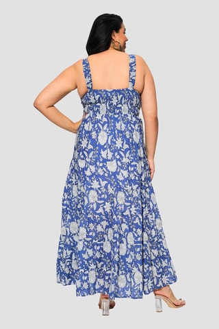 Robe longue - Bleu