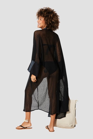 Kimono de plage - Noir