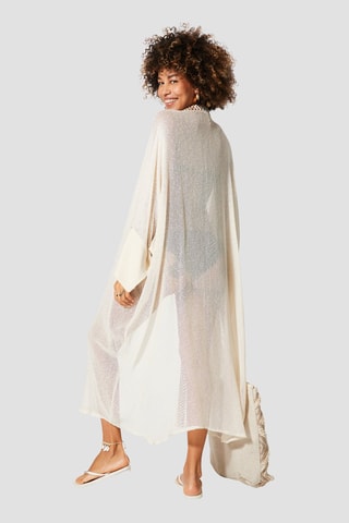 Kimono de plage - Ecru