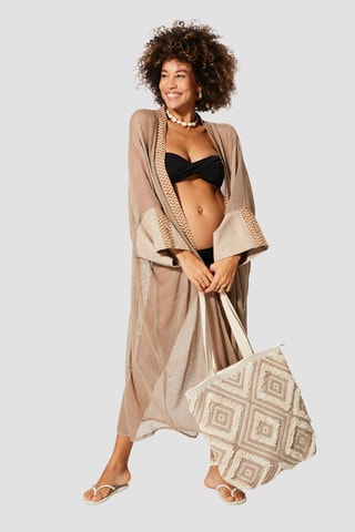 Kimono de plage - Beige