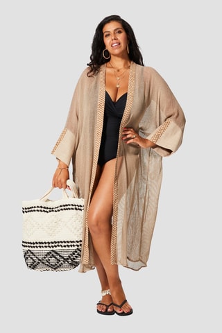 Kimono de plage - Beige