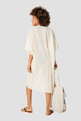 Kimono de plage - Ecru