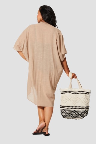 Kimono de plage - Beige