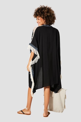 Kimono de plage - Noir